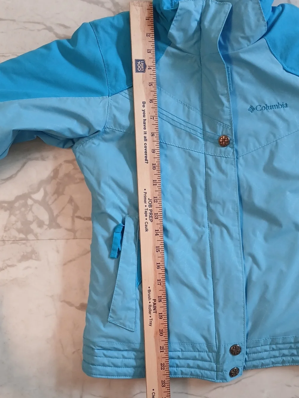 Columbia OmniShield 10/12 Youth Girl's Teal Ski Jacket